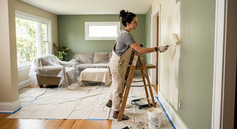 Interior Trim Painting in Waco, TX