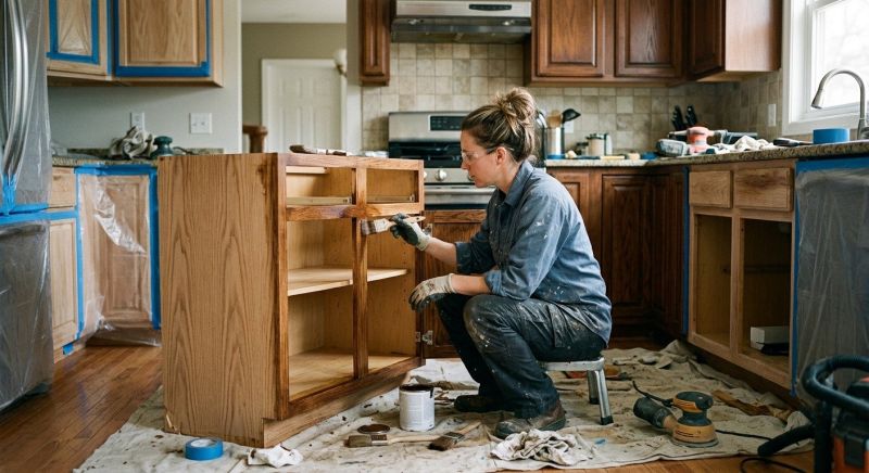 Kitchen Cupboard Refinishing in Muncie, IN
