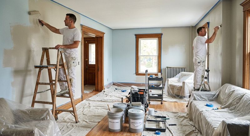 Townhouse Interior Painting in Wilmington, NC