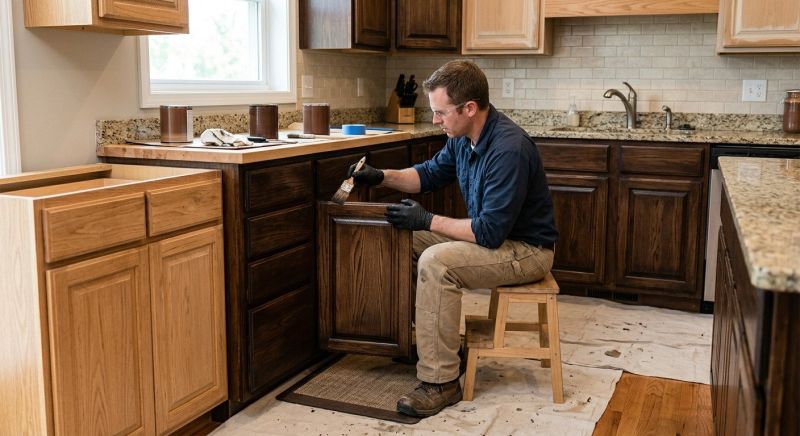 Built In Cabinetry Staining in Indianapolis, IN