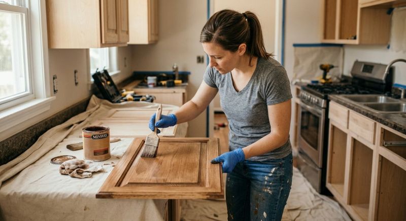 Wood Cabinet Staining in Cincinnati, OH
